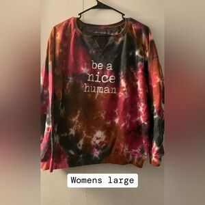 Womens Large “Be a nice human” sweater like new